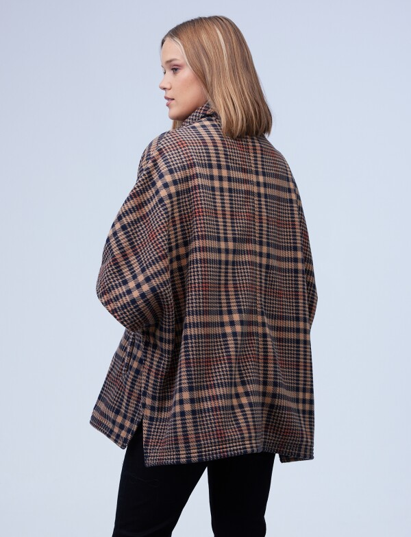 Poncho Zip Soft MULTI/TOSTADO