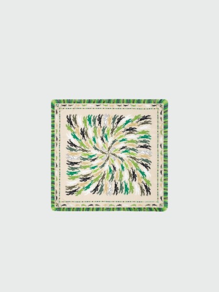 Longchamp -Pañuelo de seda, Longchamp Verde