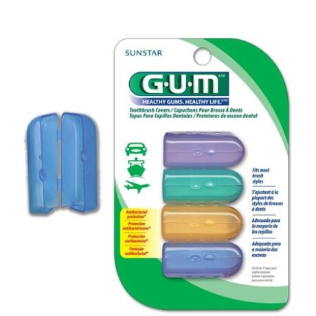 GUM TAPAS PARA CEPILLOS DENTALES 4 UNIDADES GUM TAPAS PARA CEPILLOS DENTALES 4 UNIDADES