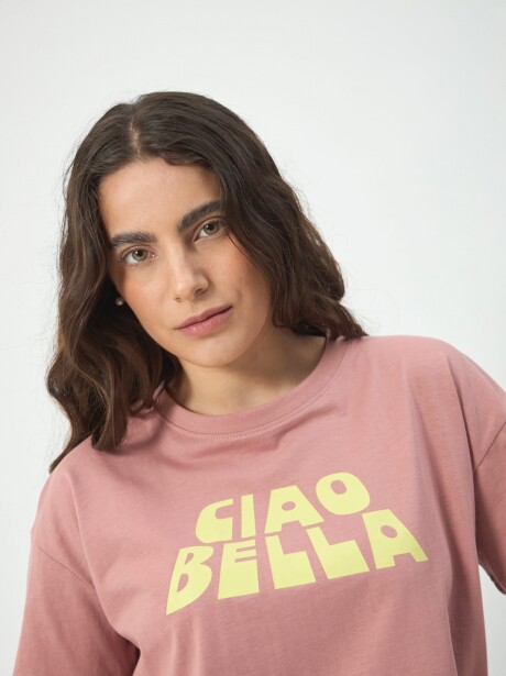 REMERA CROP BELLA ROSA