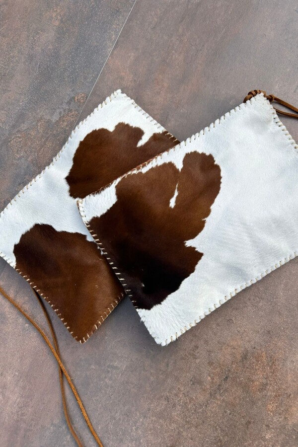 Leather Envelope Cowhide Marrón