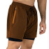 SHORT 2N1 MEN POLY/SPX EVERLAST 5" FORCE COFFEE M6 COFFEE
