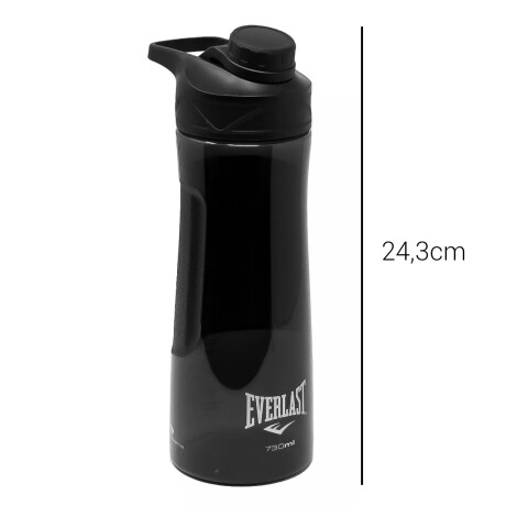Botella Agua Deportiva Everlast Tritan 730ml C/filtro Negro