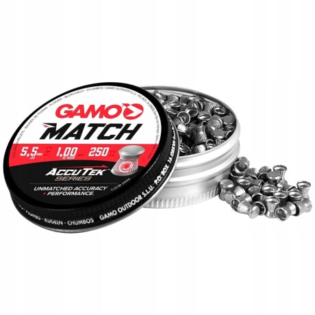 Balines Match Accutek 5.5mm 250 unidades - GAMO Balines Match Accutek 5.5mm 250 unidades - GAMO