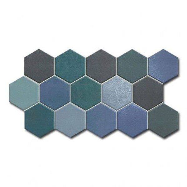 PORCELANATO HEX AQUAMARINE "A" 26.5X51 CM Porcelanato Hex Aquamarine "a" 26.5x51 Cm