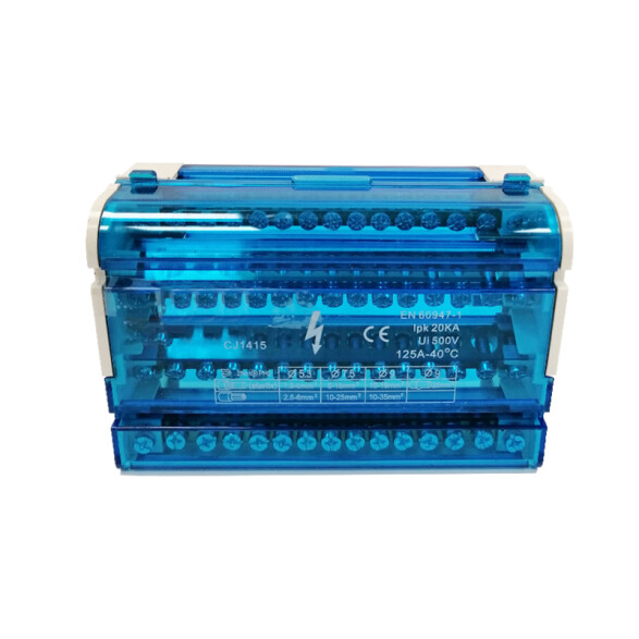 Repartidor 4P-14 125A Entr:1x35mm² Sal3x25+11x6mm² CE3010