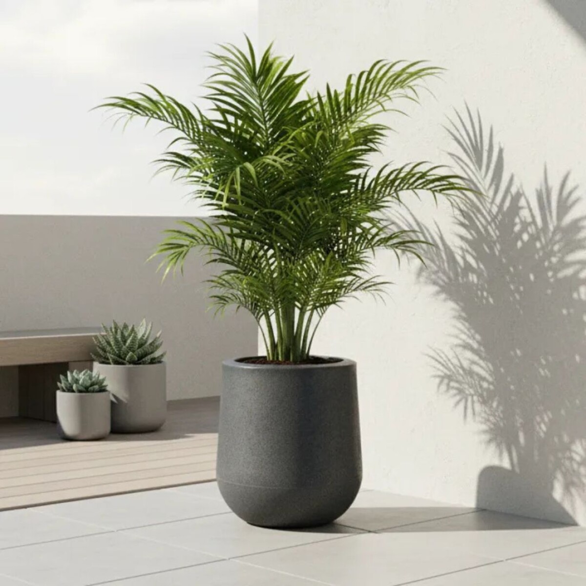 MACETA GOTA RUSTICA GRIS GRANITO 37 LITROS 