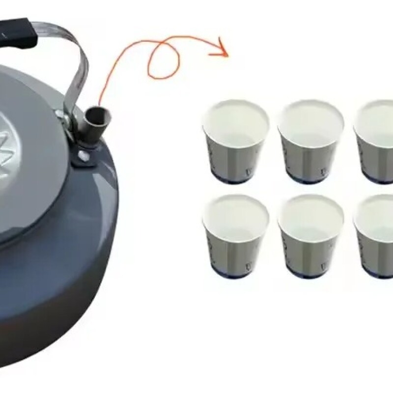 Caldera Pava De Camping Reforzada 1,1 Litros Caldera Pava De Camping Reforzada 1,1 Litros