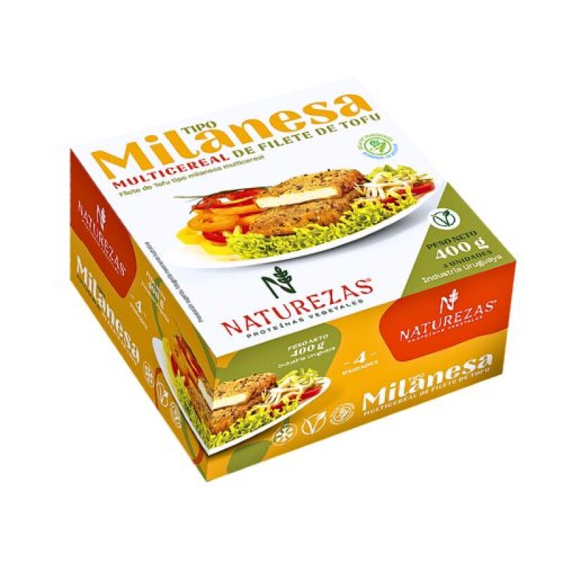 Milanesa Multitrigo Tofu c/sal Naturezas - 400 g - 4 ud. Milanesa Multitrigo Tofu c/sal Naturezas - 400 g - 4 ud.