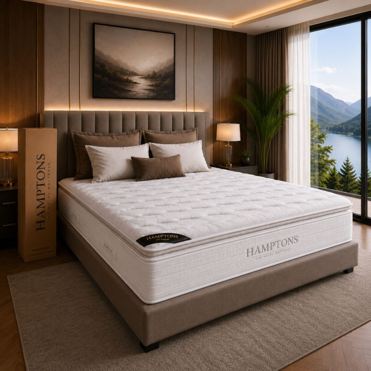 Colchon de resortes Queen THM Titanium 