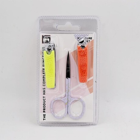 Set manicure tijera + 2 cortauñas Set manicure tijera + 2 cortauñas