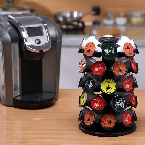 Soporte para 30 capsulas de café Nespresso giratorio Soporte para 30 capsulas de café Nespresso giratorio