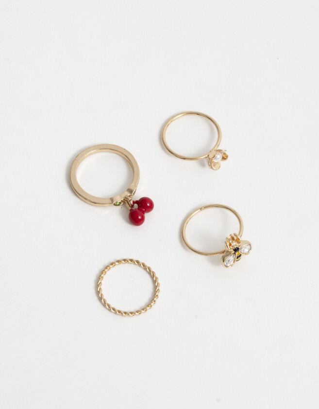 Sets Anillos Flores Sets Anillos Flores - Dorado