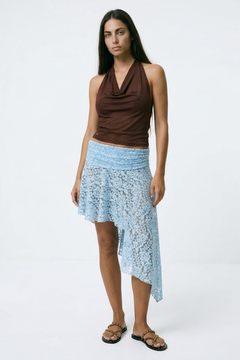 Falda Cascade CELESTE