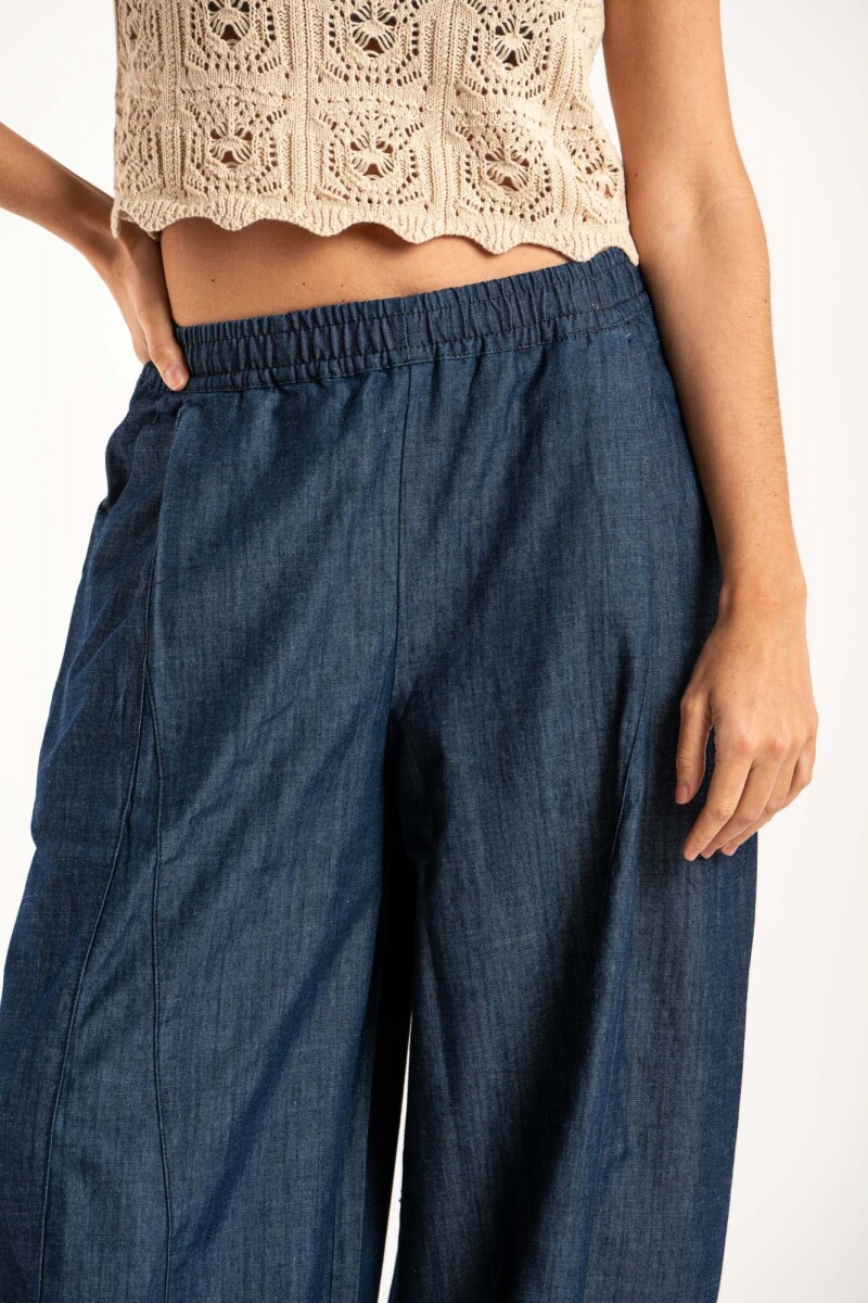 Jean Wide Leg Balloon Denim