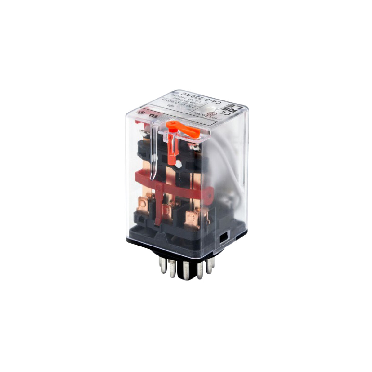 Relé de 3 contactos de 10A Undecal 220V AC - RL1435 