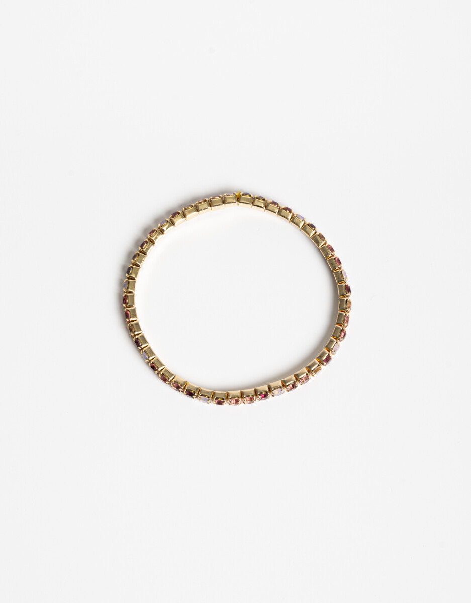 Pulsera Elástica Strass Multicolor 