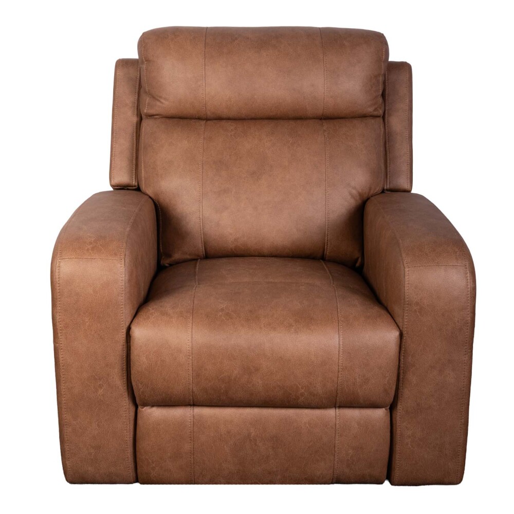 RECLINER MANUAL HAMILTON 1 CUERPO TELA MARRON HAMILTON CAMEL