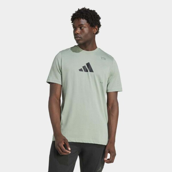 Remera Adidas Estampada All-Gym Category Verde