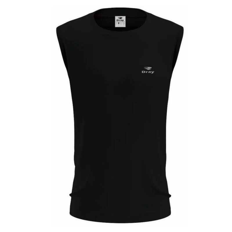 Musculosa adulto lisa negro