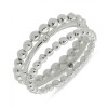 Pulsera Bo Organic Beaded Stretch Silver