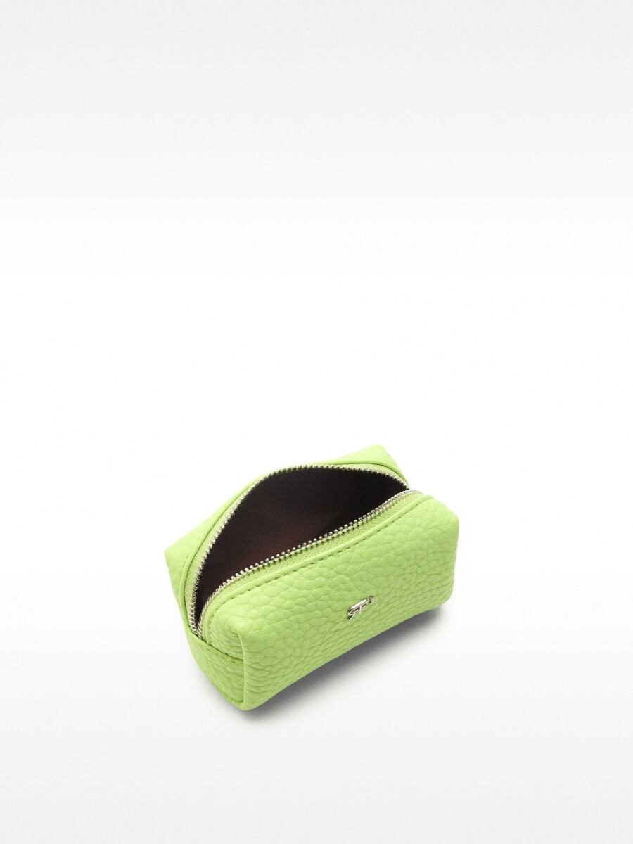 Monedero Con Textura verde