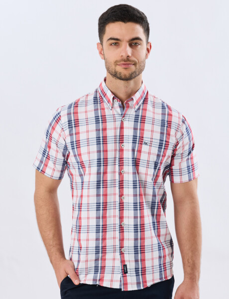 CAMISA SPORT CUADROS Rojo