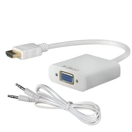 Adaptador HDMI M a VGA H c/audio Bolsita | Anbyte 5042