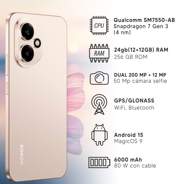 Honor 400 24gb(12+12) De Ram/256 Gb 5g DORADO