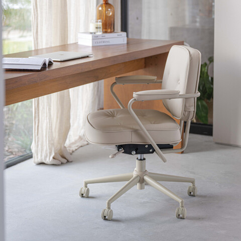 Silla de escritorio Lorenza Beige