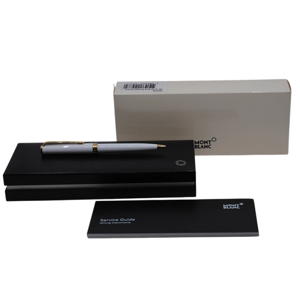 Montblanc Pix white AV 117659 Ballpoint Pen con estuche y papeles Montblanc Pix white AV 117659 Ballpoint Pen con estuche y papeles