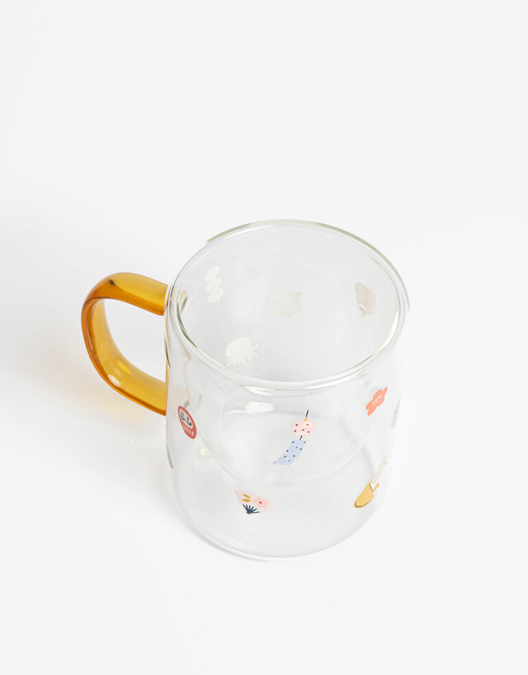 Artículos cocina Taza De Vidrio "lucky Cats" - Combinacion Multicolor