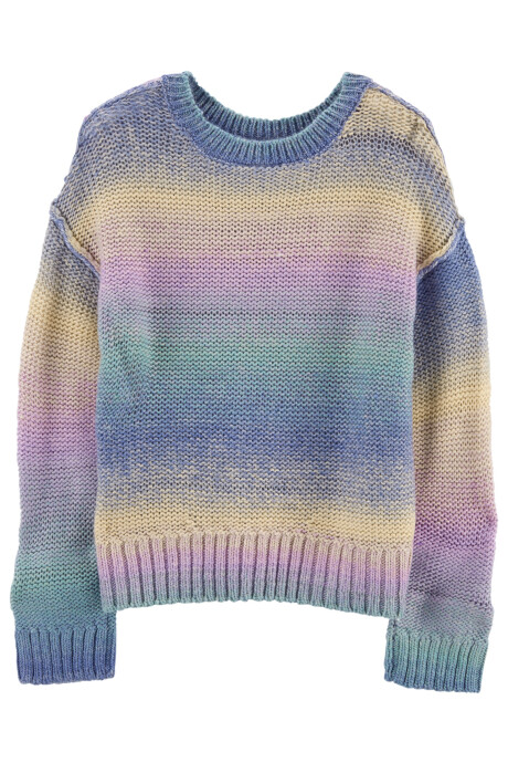 Buzo de punto teñido espacial Sin color