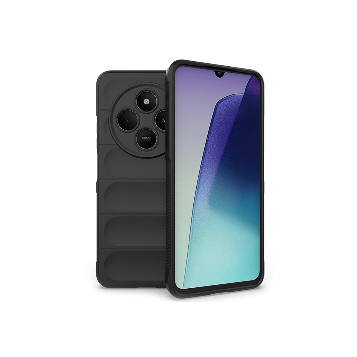 Protector para Xioami Redmi 14C engomado textura negro 