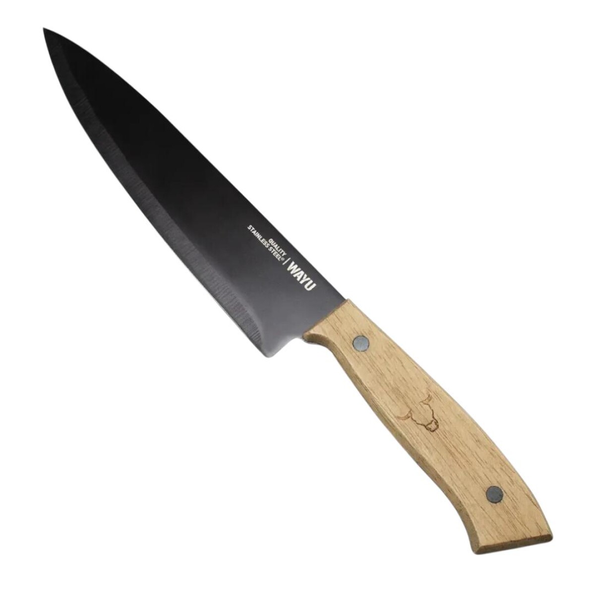 Cuchillo De Chef 8" Mango De Madera Wayu 