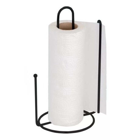 Porta rollo 13x16x27 cm negro NEGRO