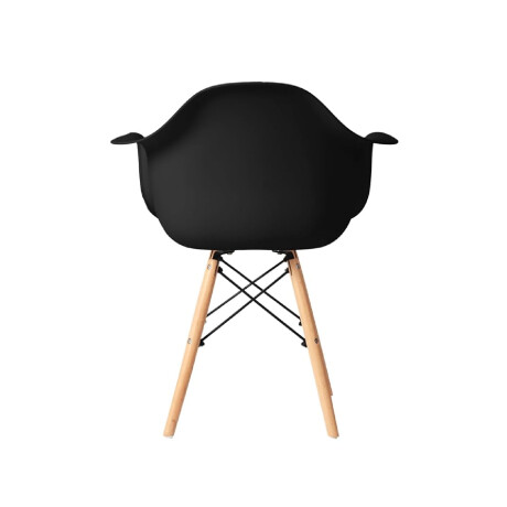 SILLA DE COMEDOR EAMES CON APOYABRAZO Silla Eames Negra con Posabrazos