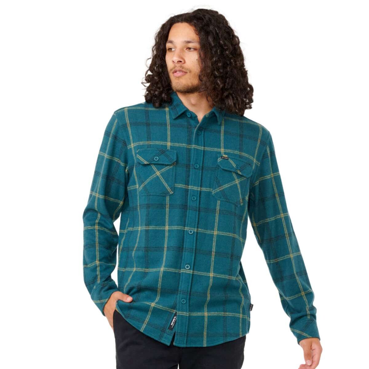 Camisa Flannel Rip Curl Grid - Verde 