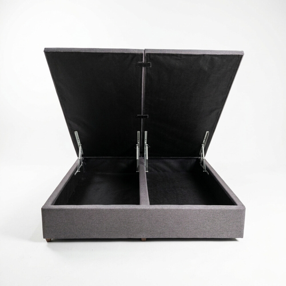 BOX BAÚL KING MADERA GRIS ARCA