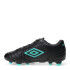 Championes de Fútbol 11 Infantiles Umbro Touch HG Negro - Verde Agua