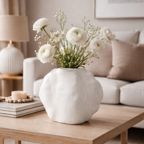 DECORACION CLAY Blanco - Large