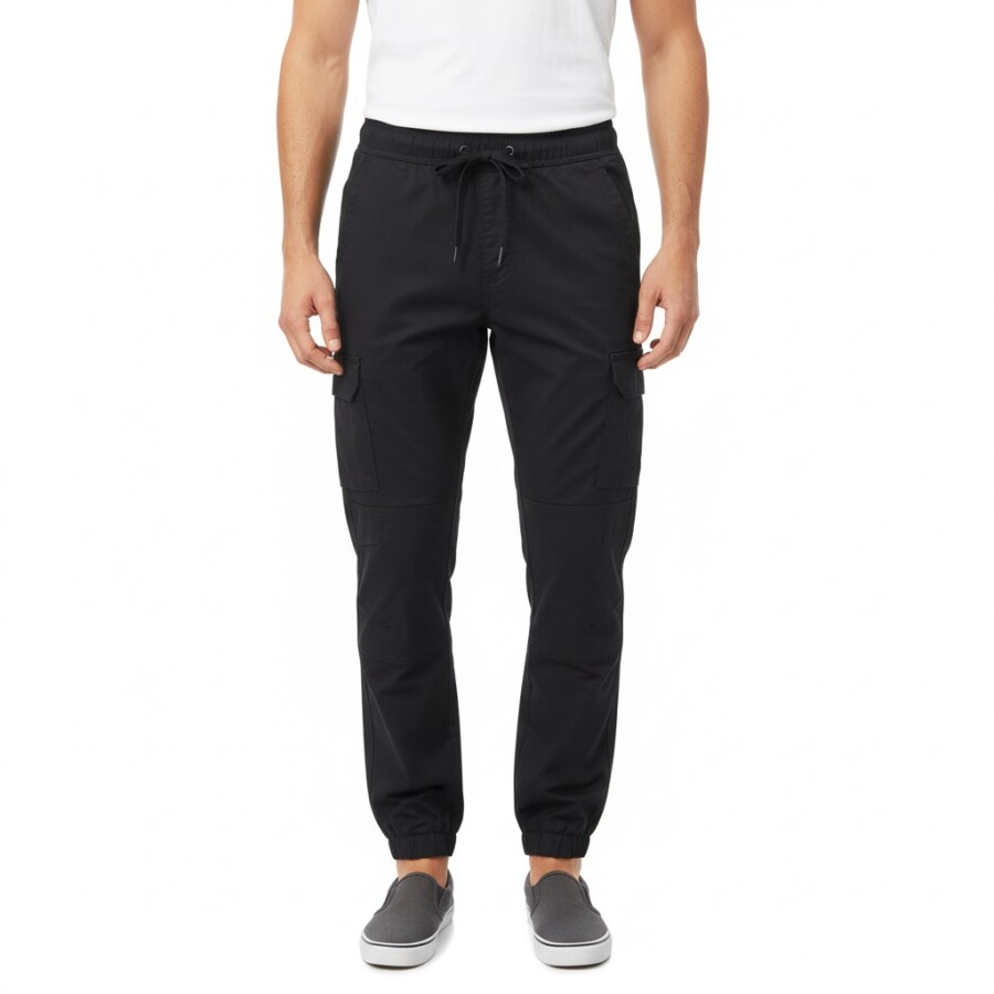 SNAKE CARGO PANT BLACK