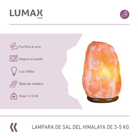 Lámpara de sal del Himalaya 3-5kgs Lámpara de sal del Himalaya 3-5kgs