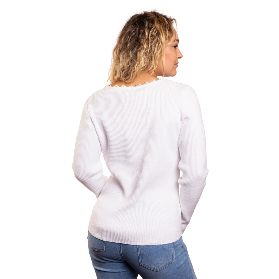 CHERRY SWEATER WHITE