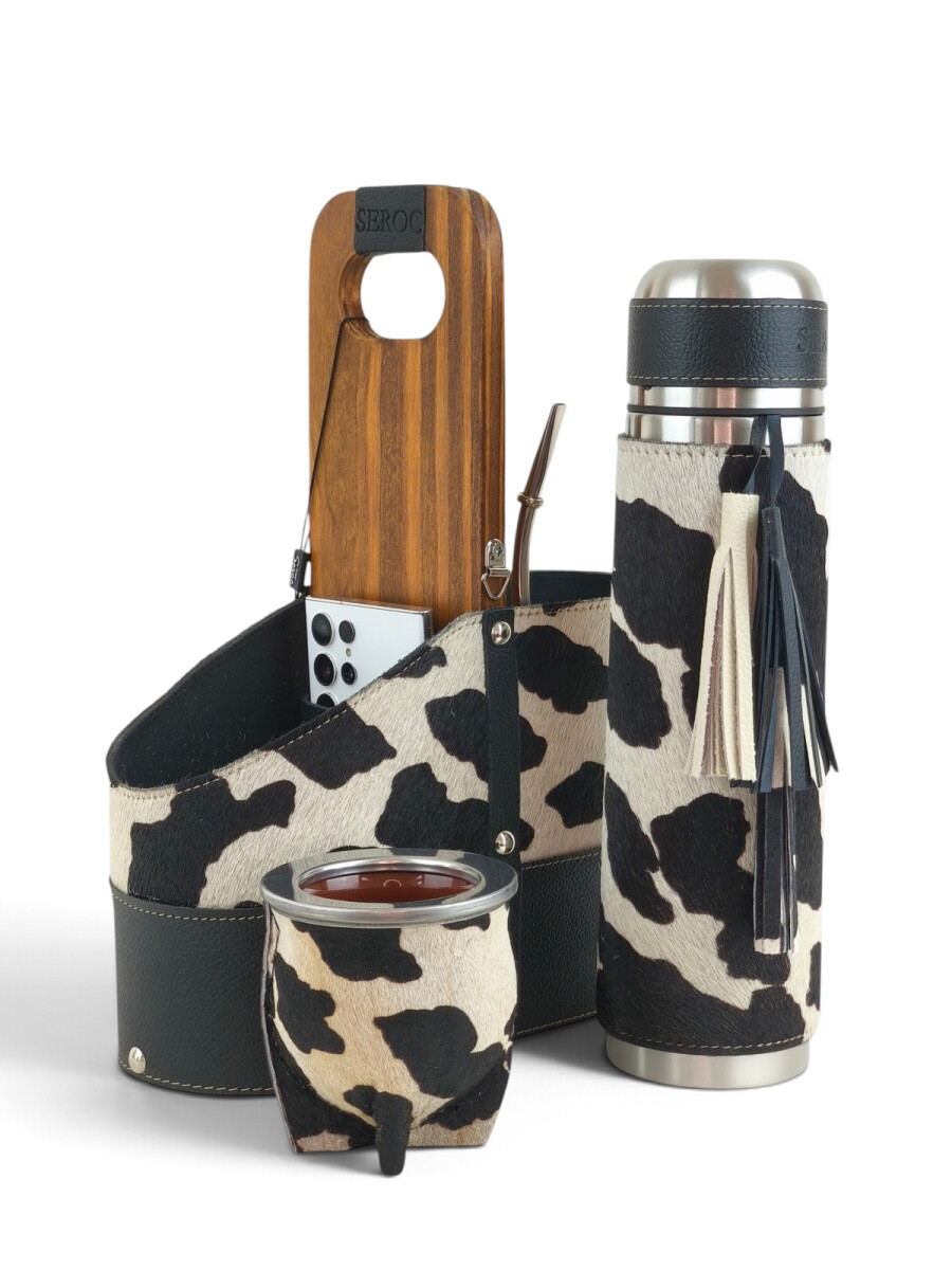 Set matero premium animal print - Negro 