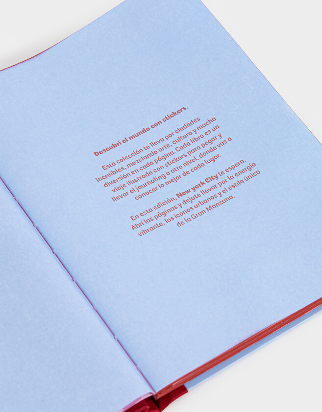 Anotadores Cuadernos y Memos Libro De Stickers Journaling - Azul Celeste