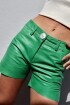 Leather Shorts Menta