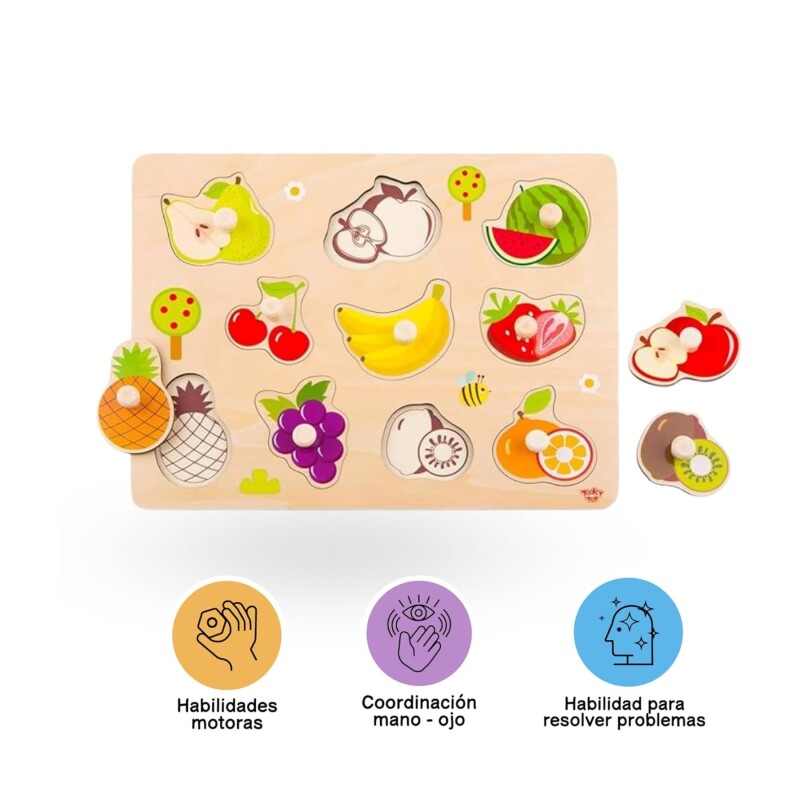 Tooky Toy Puzzle de Frutas 11 pzs Tooky Toy Puzzle de Frutas 11 pzs