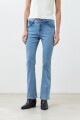 Jean bootcut Katy con detalle trenzado jean medio