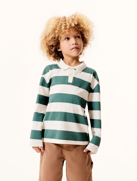 POLO INFANTIL A RAYAS MULTICOLOR